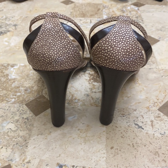 Via Spiga , 4” stack heel, sandal, size 8 1/2, ankle strap - Picture 2 of 4